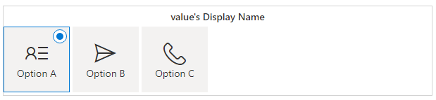 Test harness choices with icons Test harness choices with Icons.