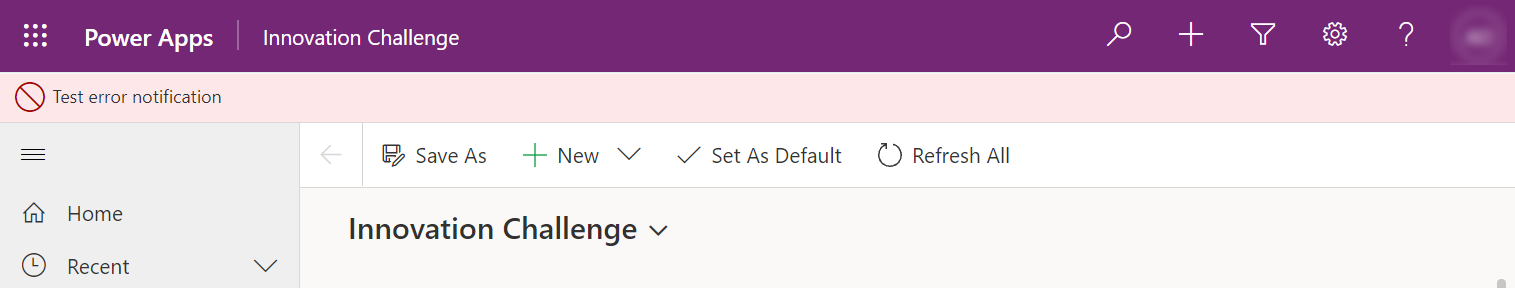 Eksempel på fejlmeddelelse.