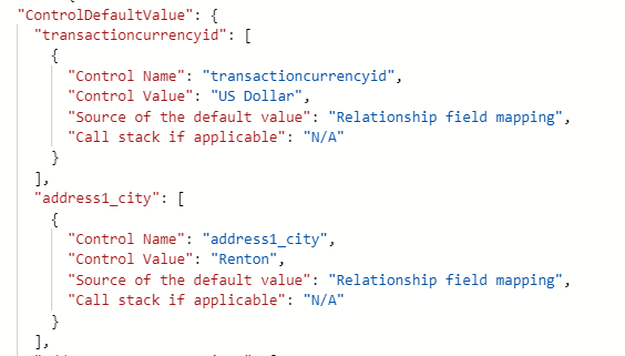Control value after Control value after