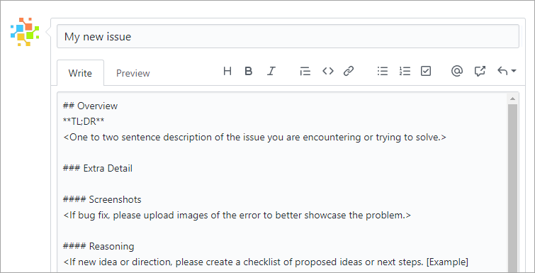 Et nyt problem med skabelonen.