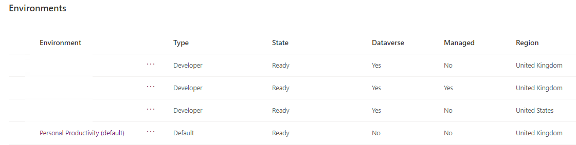 Screenshot of three developer environments.