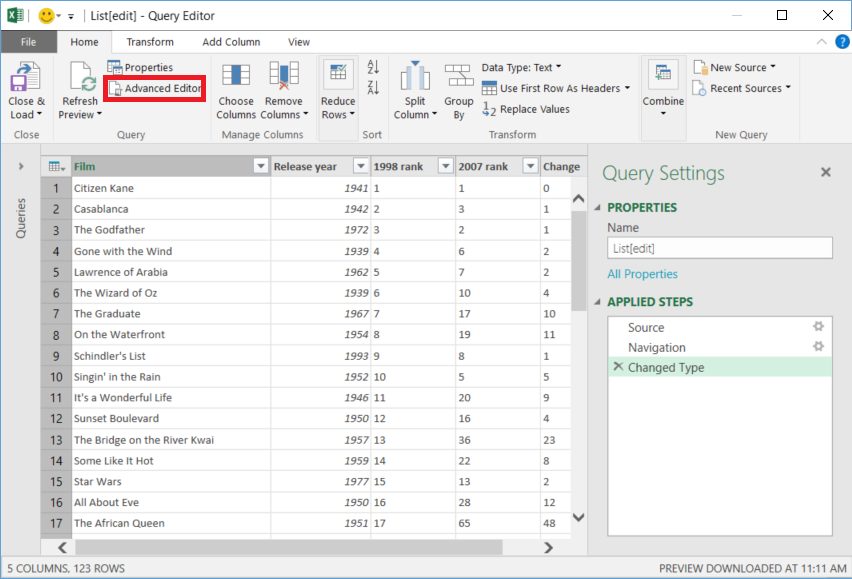 Erweiterter Editor button