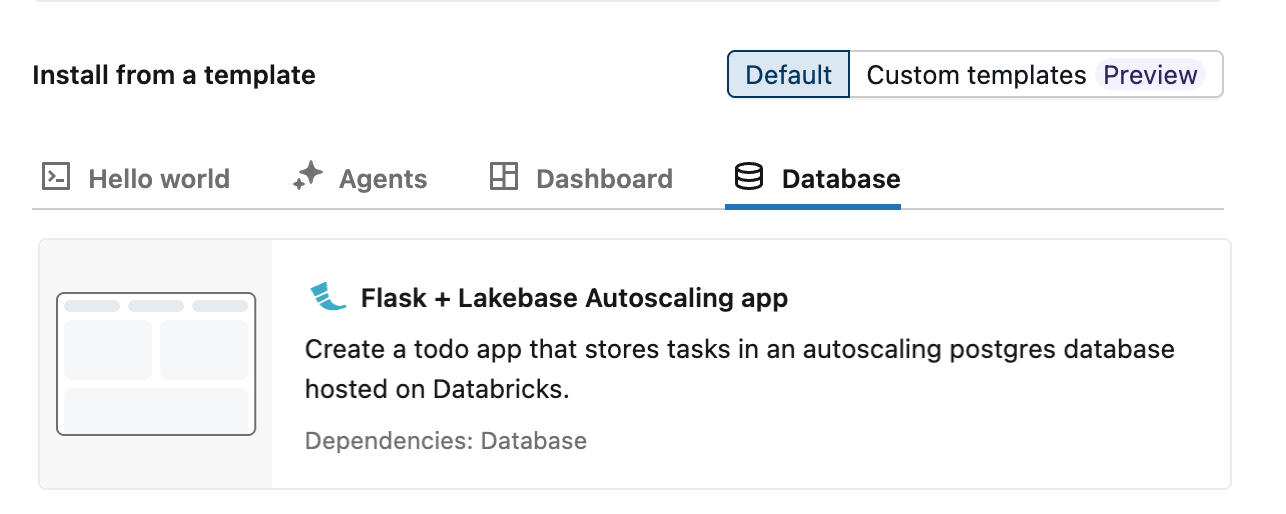 Flask + Lakebase Autoscaling-App-Vorlage