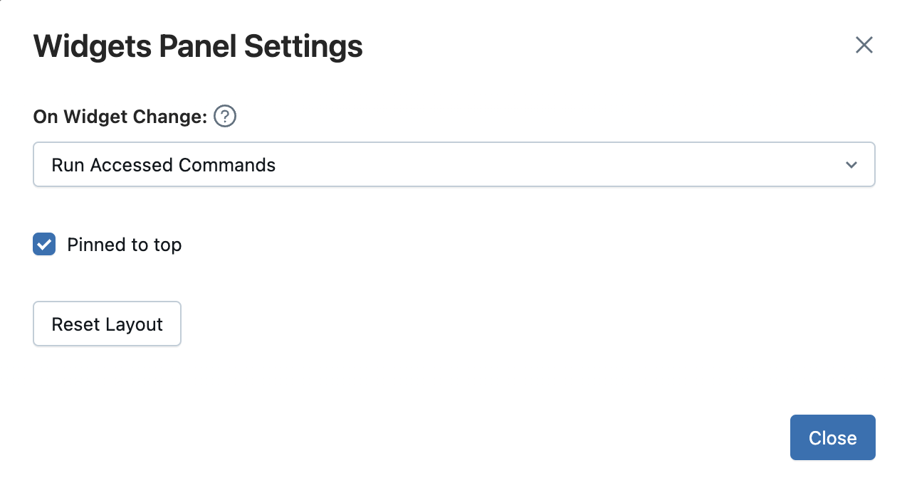 Widget-Einstellungen