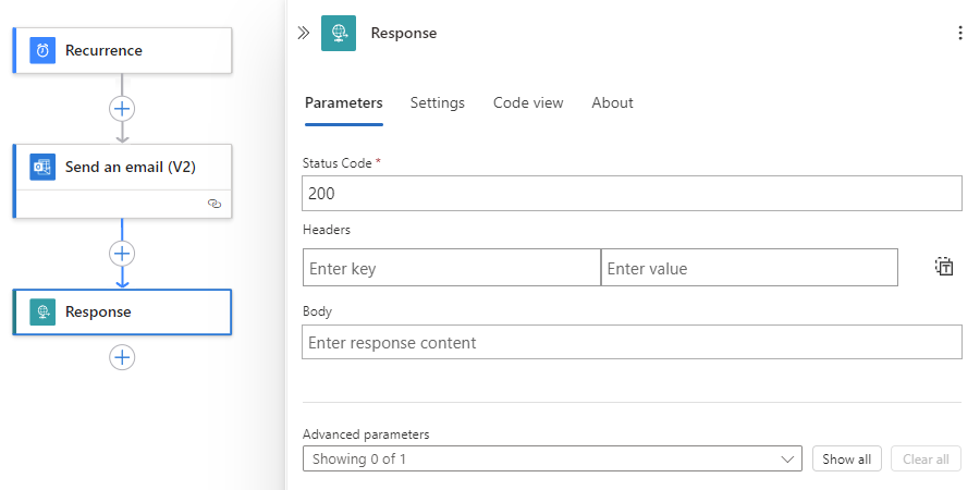 Screenshot des Workflow-Designers und des Bereichs 