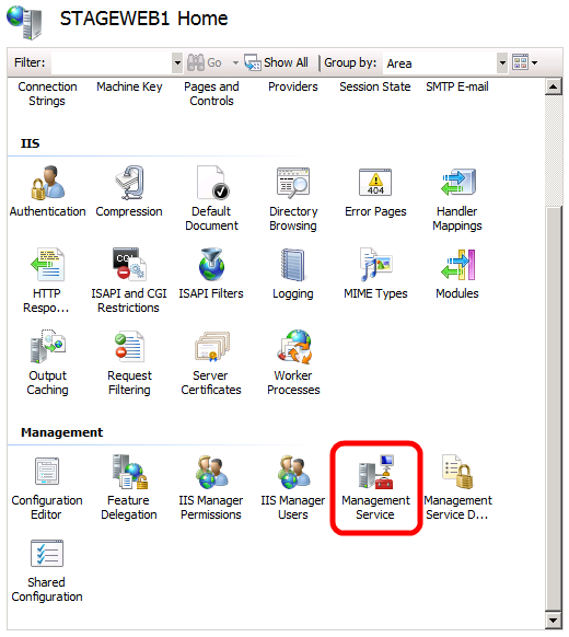 Doppelklicken Sie im mittleren Bereich unter 
