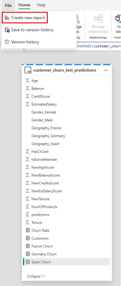Der Screenshot zeigt, wie man einen Bericht erstellt.