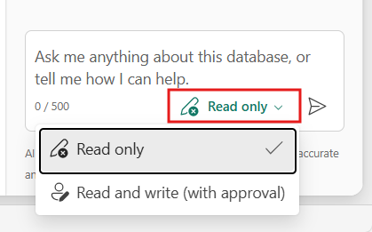 Screenshot des Copilot-Ausführungsmodus.