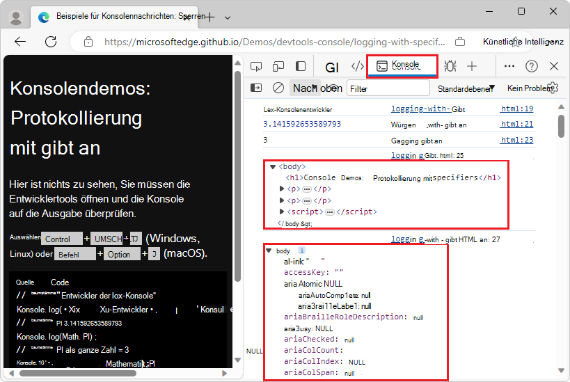Erweiterte Ergebnisse, um die Differenz zwischen den Bezeichnern %O und %o anzuzeigen