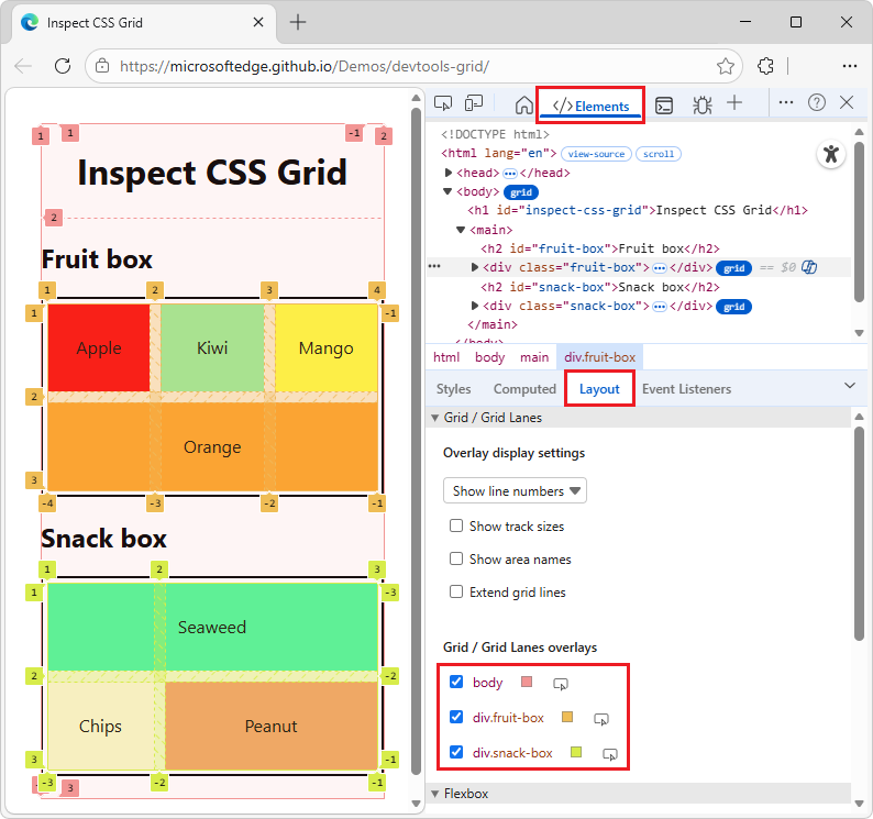Aktivieren von Überlagerungsansichten mehrerer Raster