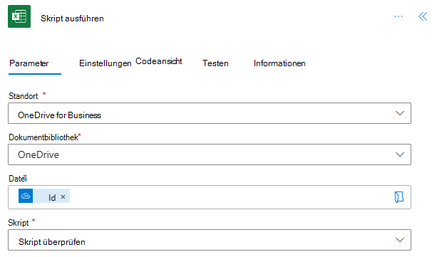 Der fertige Excel Online (Business)-Connector in Power Automate.