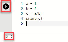 Screenshot der Notizbuchzelle „Ausführen“