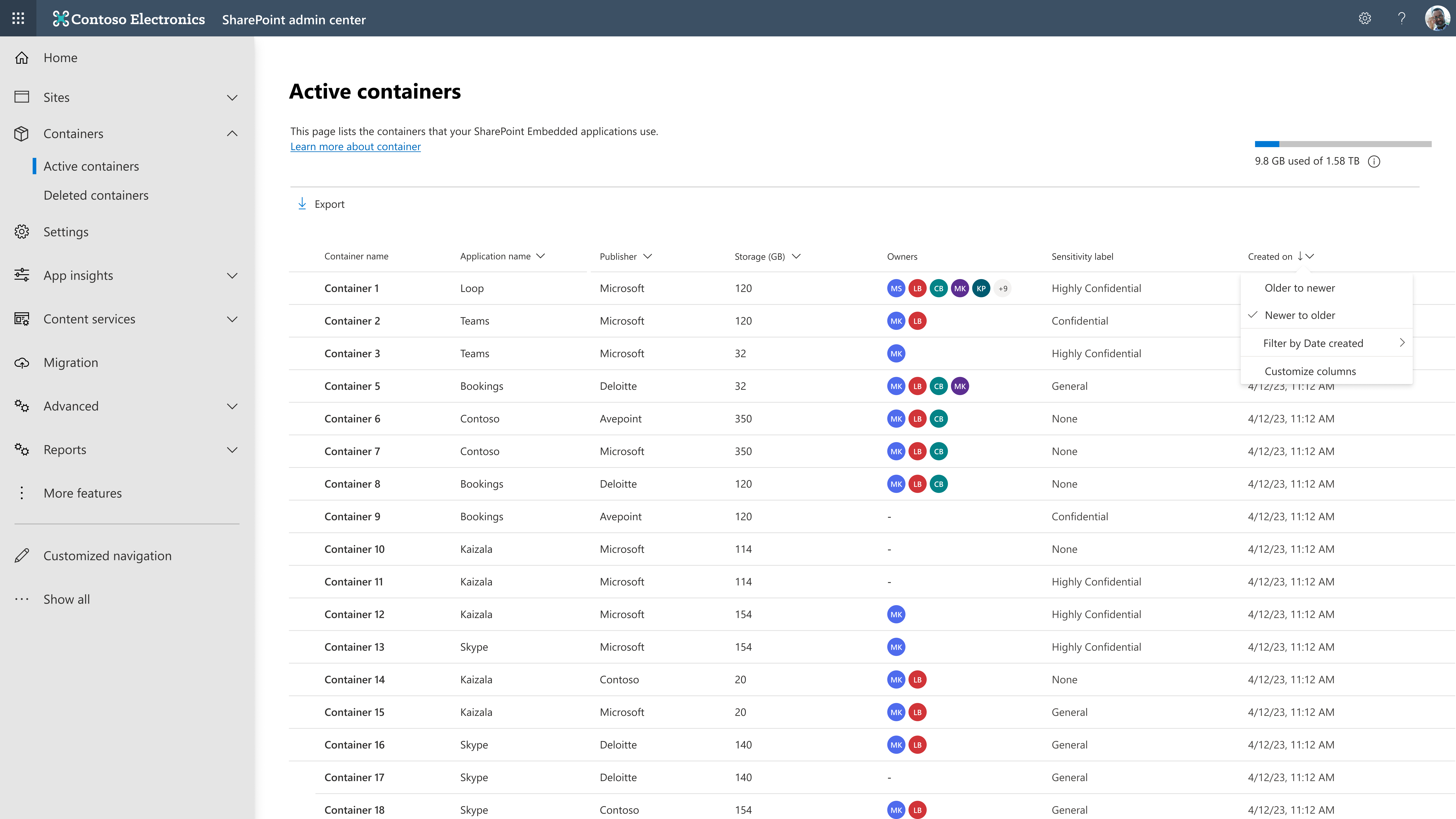  SPE-Containersortierung