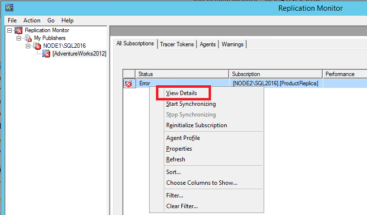 Screenshot des Befehls ‚Details anzeigen‘ im Shortcut-Menü.