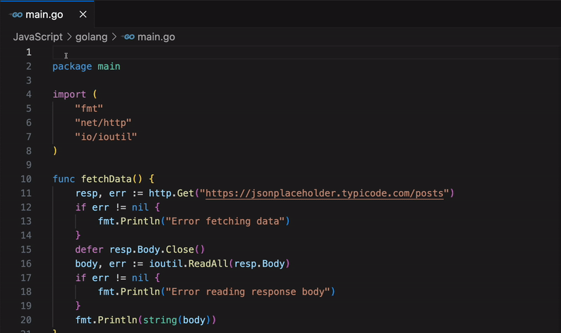 Screenshot des Schreibens der Enhanced Documentation.