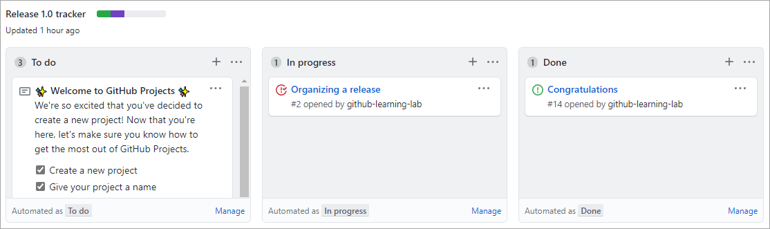 Screenshot: Release&nbsp;1.0-Tracker.