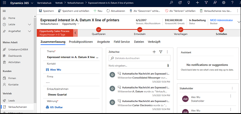 Ein Beispiel für ein tatsächliches Formular, das Sie aus dem Drahtmodell erstellen würden