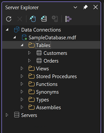 Screenshot des erweiterten Knotens 