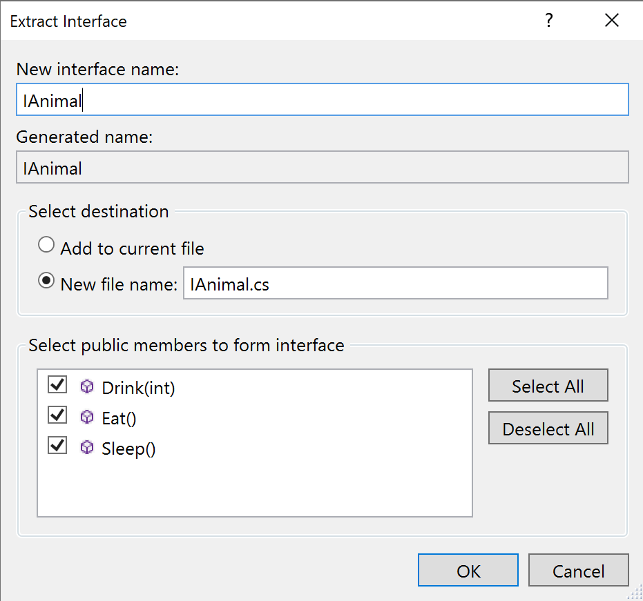 Screenshot der Extrahieren-Schnittstelle.