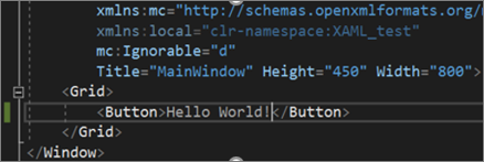 Code-Editor bearbeiten mit grüner Leiste
