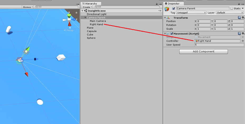 Screenshot: Bereiche 