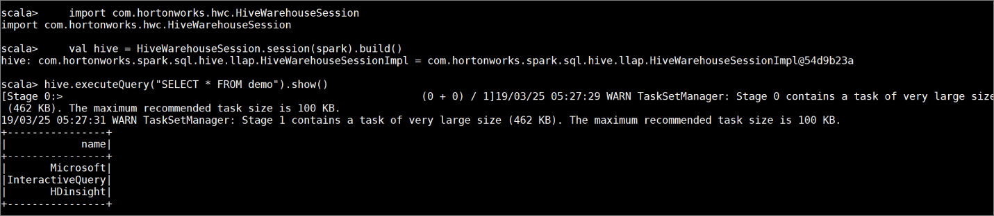 Screenshot of demo table before applying ranger policy.