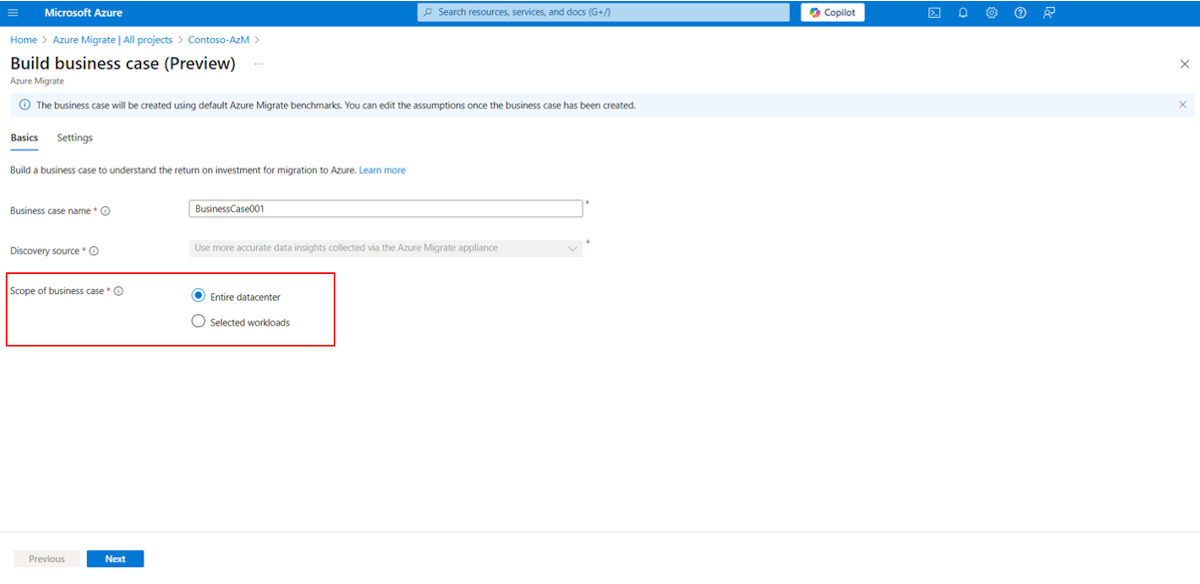 Screenshot shows how to select the entire data center.