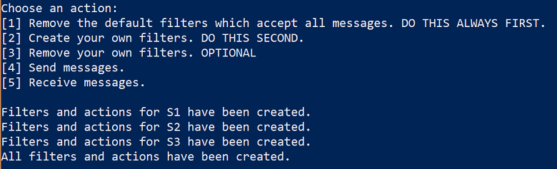 Screenshot shows the output of command 2.