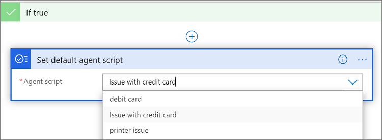 Select default script Select default script.