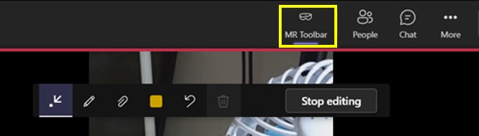 Screenshot of HoloLens button Screenshot of HoloLens button.