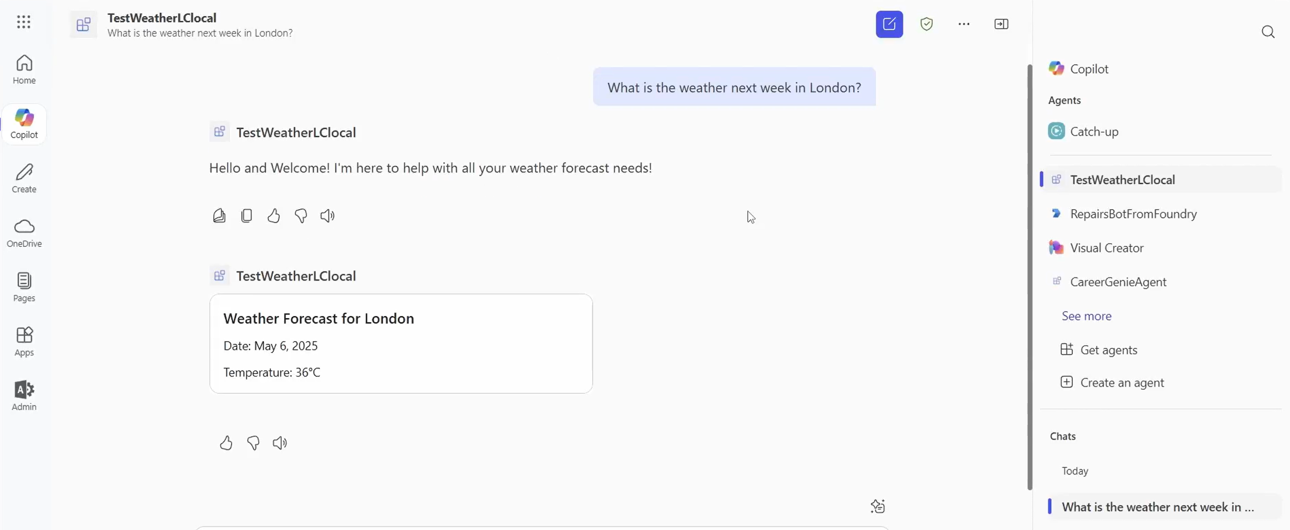 Test and debug in Microsoft 365 Copilot