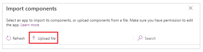 Import component file Import component file.