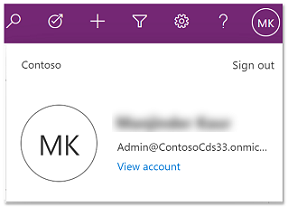 User menu User menu.