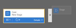 Drag a business process stage Drag a business process stage.