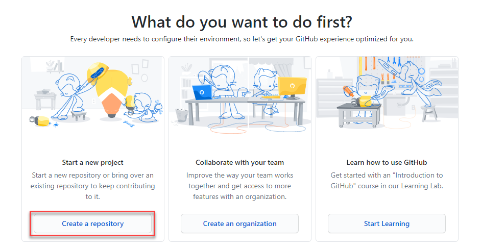Create a new repository Create a new repository