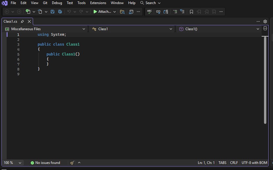 Screenshot of a C# code file in Visual Studio.