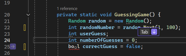 Screenshot that shows NES suggesting a typo correction.