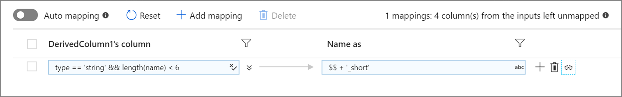 Lo screenshot mostra una mappatura.