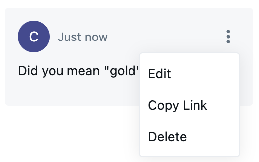 Controllo modifica commento.