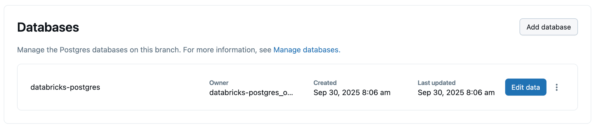 Visualizzare i database nell'app LKB