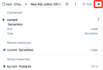 Selettore di SQL warehouse
