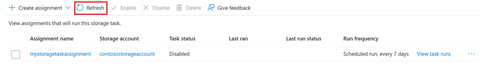 Schermata del compito visualizzata nella pagina Compiti.