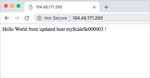 Pagina Web aggiornata in IIS