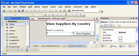 Aggiungi una TextBox alla pagina con ID CountryName