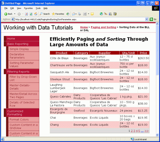 I risultati possono ora essere ordinati in base al fornitore