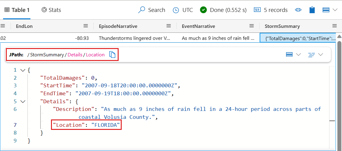 Screenshot di un JPATH annidato.