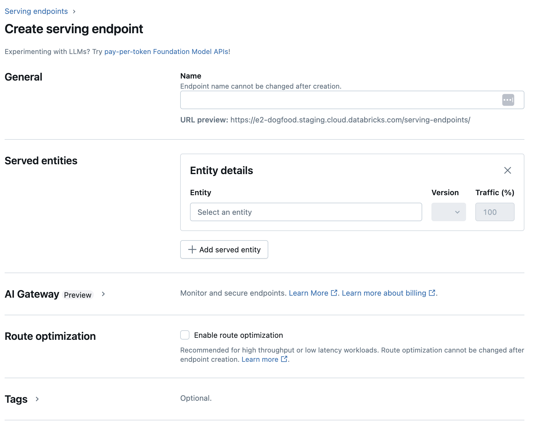 Creare un endpoint di gestione dei modelli