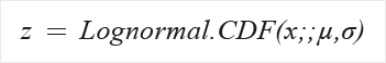 AML_normalization-lognormal formula log-normal distribution