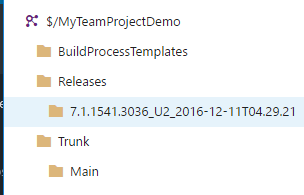 Screenshot of the code upgrade branch in Azure DevOps.