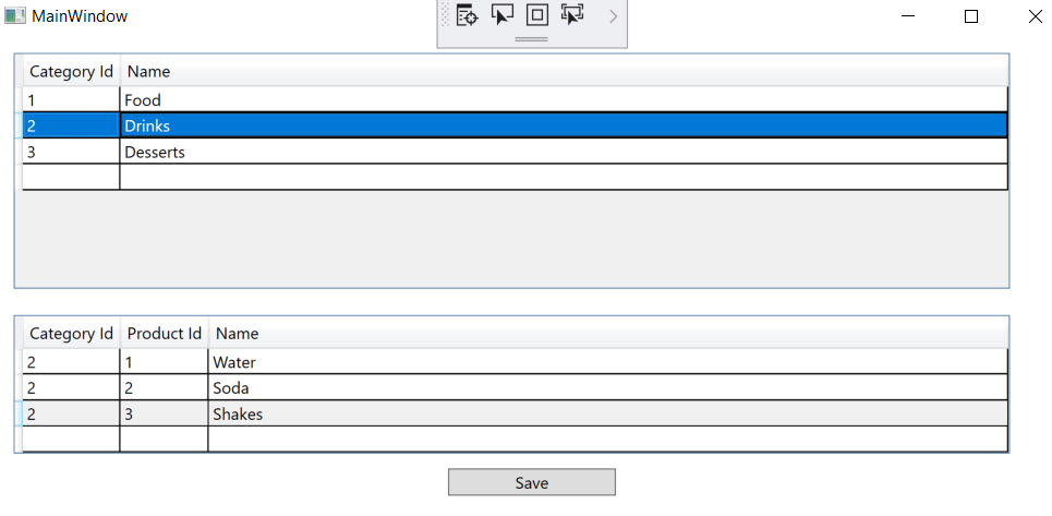 Esecuzione dell'applicazione